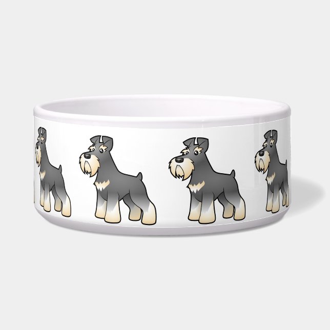 Cartoon Giant/Standard/Miniature Schnauzer (Front)