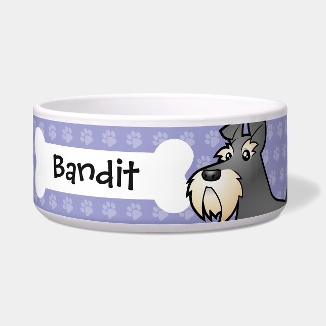 Cartoon Giant/Standard/Miniature Schnauzer (Front)