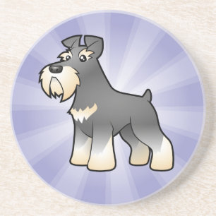 Cartoon Giant/Standard/Miniature Schnauzer Coaster