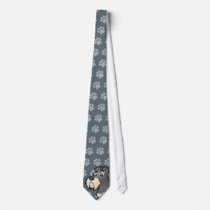 Cartoon Giant/Standard/Miniature Schnauzer Tie