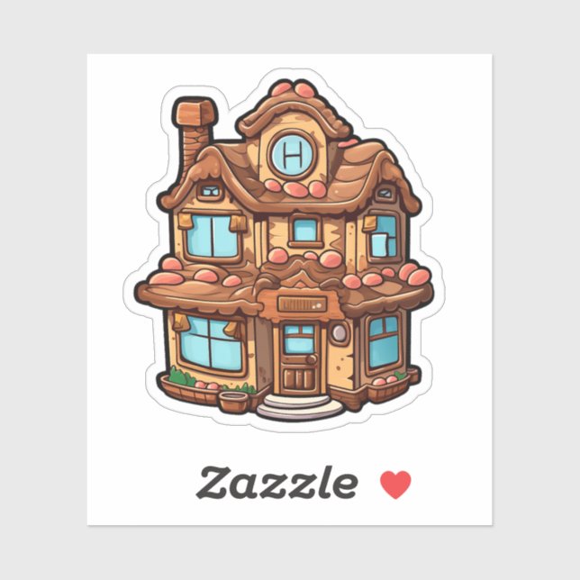 Cartoon gingerbread house (Sheet)