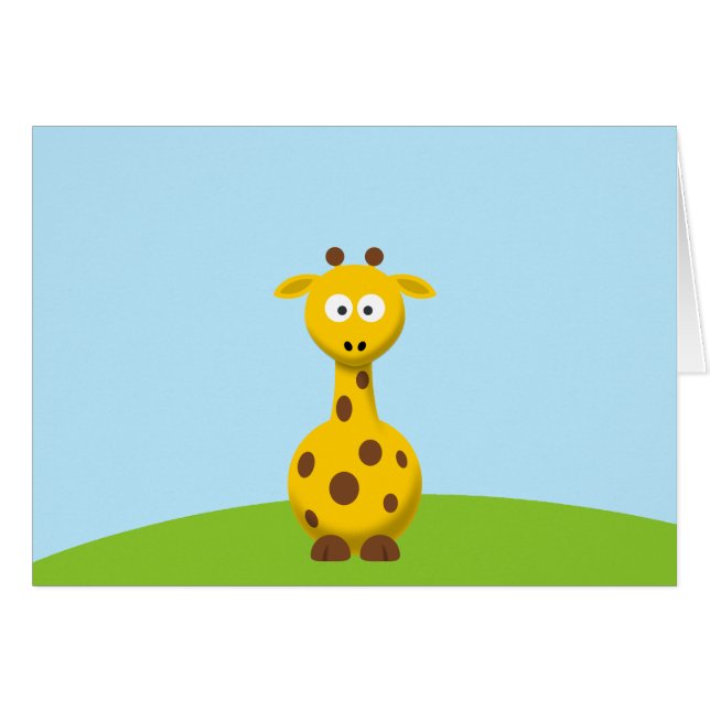 Cartoon Giraffe (Front Horizontal)