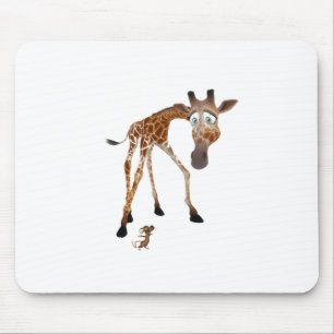 Cartoon Giraffe and Mouse Mat