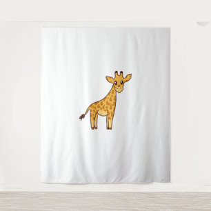 Cartoon Giraffe I Kids I Toddler Giraffe Tapestry
