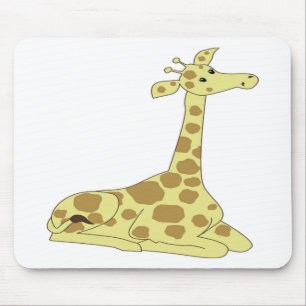 Cartoon Giraffe Mouse Mat