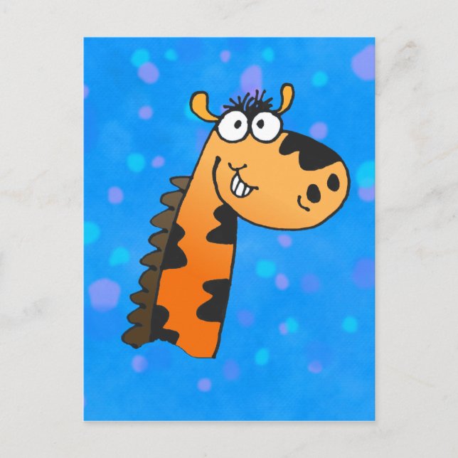 Cartoon Giraffe Postcard (Front)