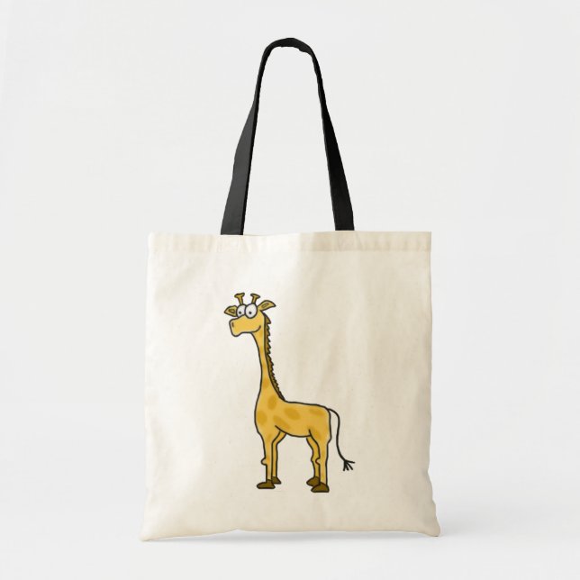 Cartoon Giraffe Tote Bag (Front)