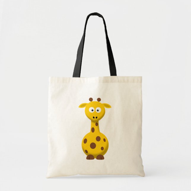 Cartoon Giraffe Tote Bag (Front)