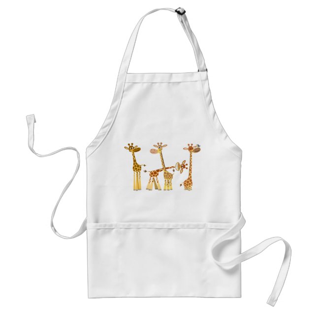 Cartoon Giraffes: The Herd Apron (Front)