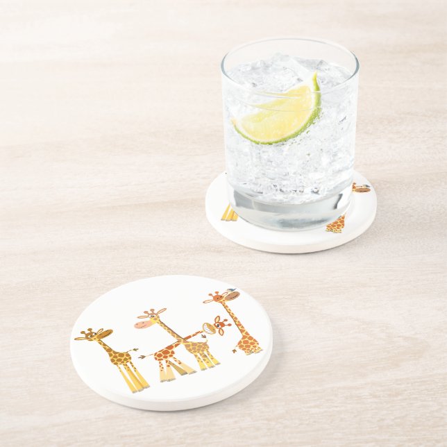 Cartoon Giraffes: The Herd Coaster (Side)