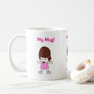 Cartoon Girl Customisable mug