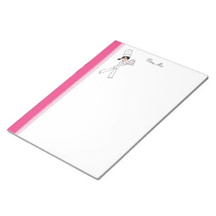 Cartoon Girl Recipe Notepad