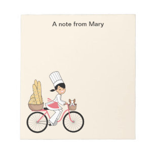 Cartoon Girl Recipe Notepad