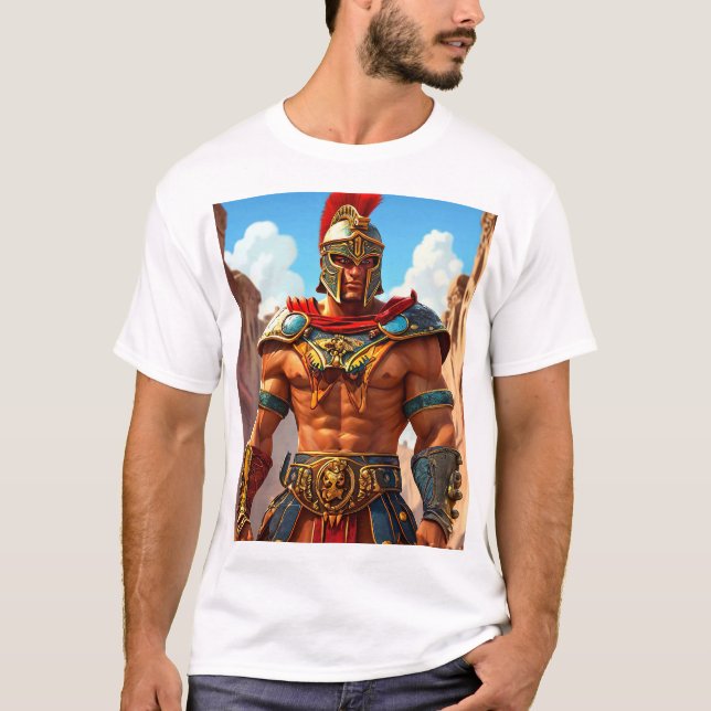 Cartoon gladiator T-Shirt (Front)