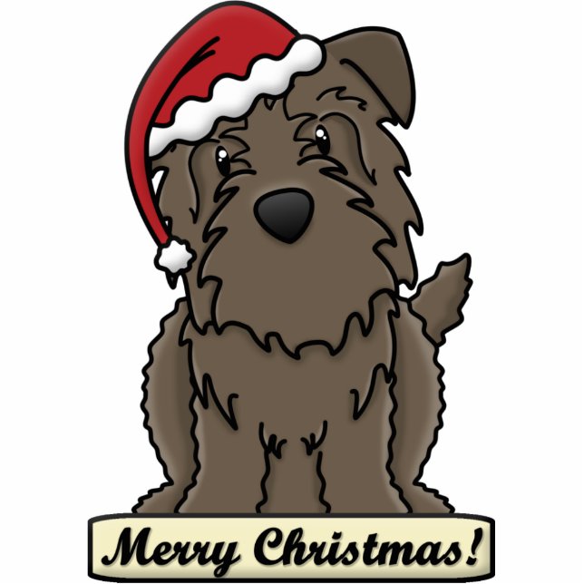 Cartoon Glen of Imaal Terrier Christmas Ornament Photo Sculpture Decoration (Front)