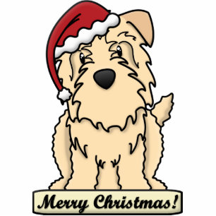 Cartoon Glen of Imaal Terrier Christmas Ornament Photo Sculpture Decoration