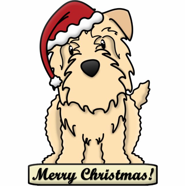 Cartoon Glen of Imaal Terrier Christmas Ornament Photo Sculpture Decoration (Front)