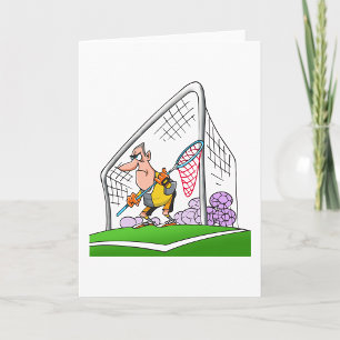 Cartoon Goalkeeper Greeting Cards