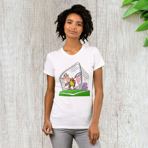 Cartoon Goalkeeper Womens T-Shirt