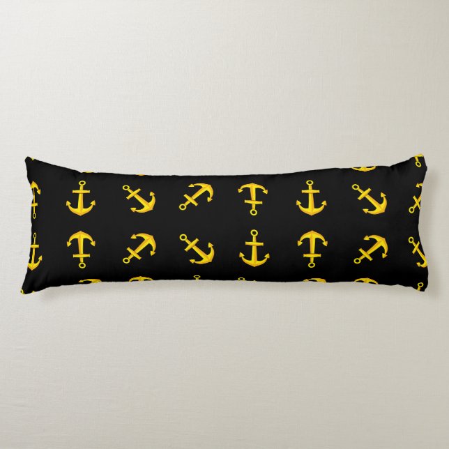 Cartoon Golden Boat Anchor Set Body Cushion (Front)