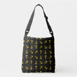 Cartoon Golden Boat Anchor Set Crossbody Bag