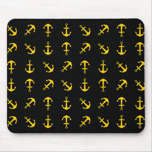 Cartoon Golden Boat Anchor Set Mouse Mat