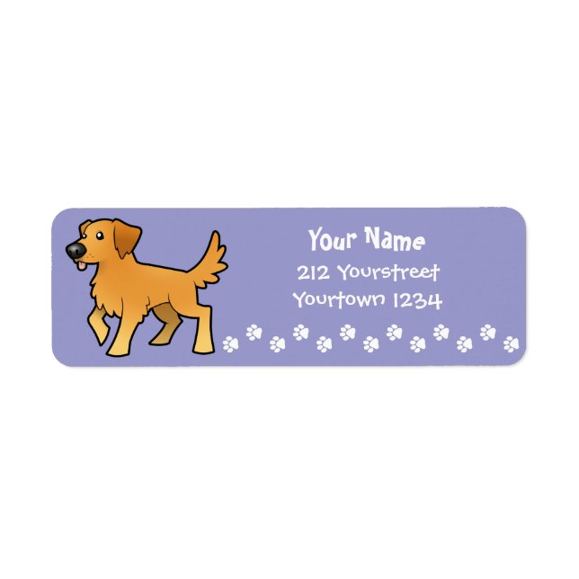 Cartoon Golden Retriever (Front)