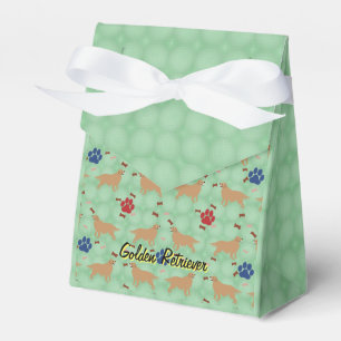 Cartoon Golden Retriever Favour Box