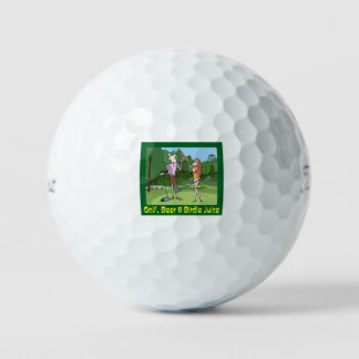 Cartoon Golf Balls
