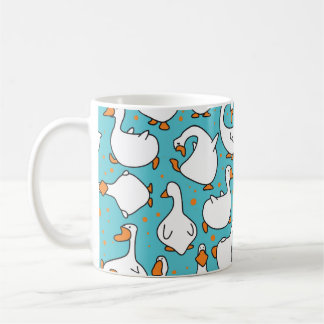 Cartoon Goose Funny Vintage Illustration Coffee Mug