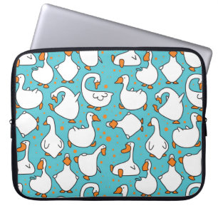 Cartoon Goose Funny Vintage Illustration Laptop Sleeve