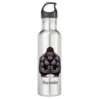 Cartoon Gorilla 710 Ml Water Bottle