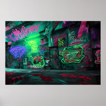 Cartoon Graffiti Art - Taking Action with Colorful