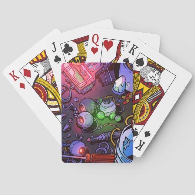 Cartoon graffiti  playing cards (Back)