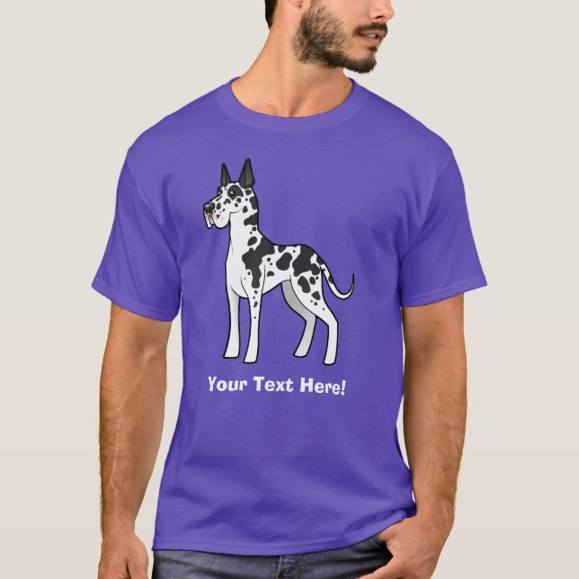 Cartoon Great Dane T-Shirt (Front)