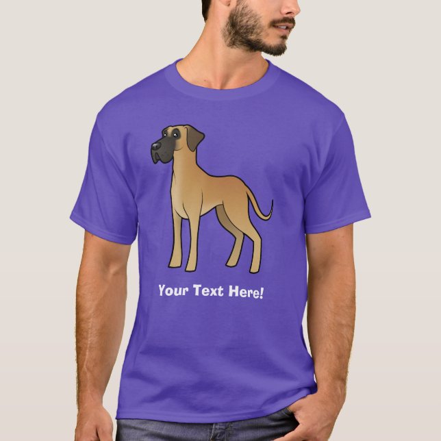Cartoon Great Dane T-Shirt (Front)