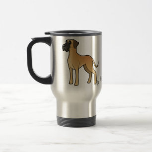 Cartoon Great Dane Travel Mug