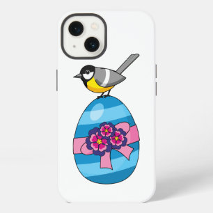 Cartoon Great Tit with Easter Egg iPhone 13 Case