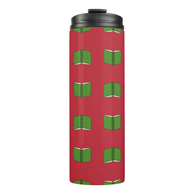 Cartoon Green Book Thermal Tumbler (Front)
