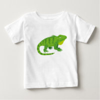 Cartoon Green Iguana Illustration