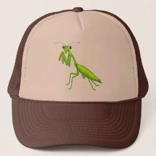 Cartoon Green Praying Mantis Caps and Hats