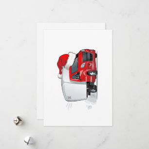 Cartoon greeting Christmas card