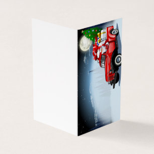 Cartoon greeting Christmas card