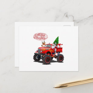 Cartoon greeting Christmas card
