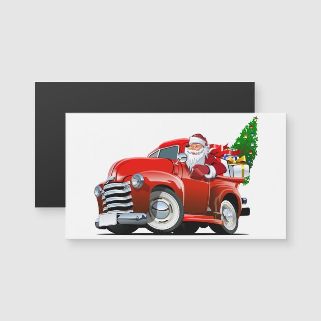 Cartoon greeting Christmas card (Front/Back)