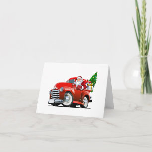 Cartoon greeting Christmas card