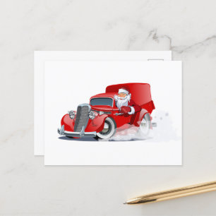 Cartoon greeting Christmas card