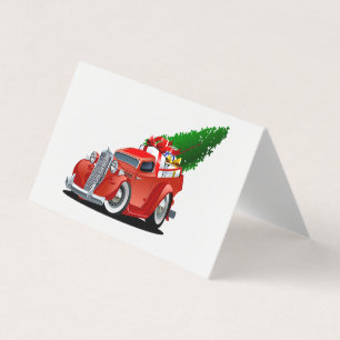 Cartoon greeting Christmas card
