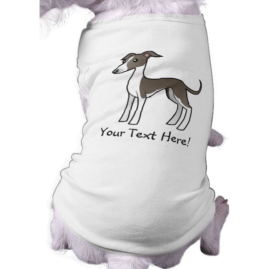 Cartoon Greyhound Whippet Italian Greyhound Shirt Zazzle Co Uk