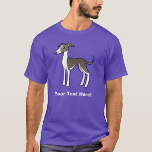 Cartoon Greyhound / Whippet / Italian Greyhound T-Shirt